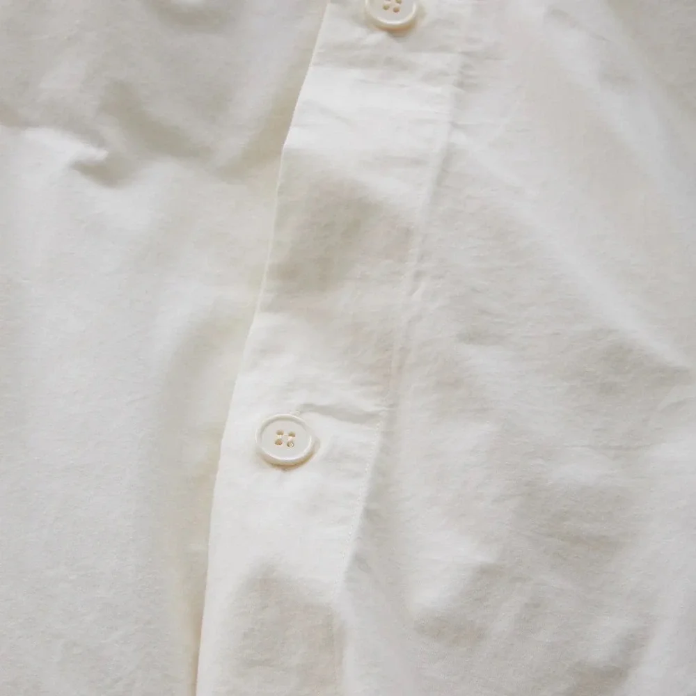 Quince Organic Cotton Duvet Cover Bedding Ivory Size King/Cal King Minimalist